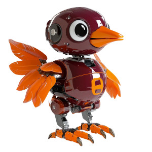 Hokie Ai Robot Vinyl Car Decal Sticker – Waterproof & UV-Resistant 8"