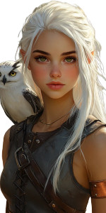 White-Haired Warrior V8 Vinyl Car Decal Sticker – Waterproof & UV-Resistant 8"