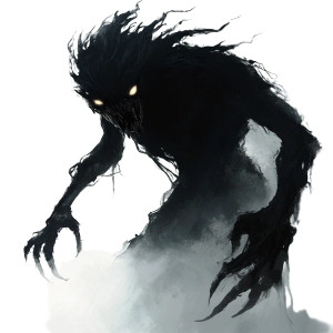 Black Shadow Monster Vinyl Car Decal Sticker – Waterproof & UV-Resistant 8"