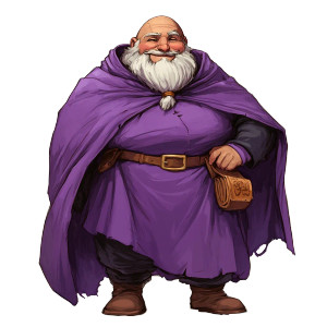 Purple Robed Wizard Vinyl Car Decal Sticker – Waterproof & UV-Resistant 8"