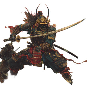 Samurai Vs Yokai Vinyl Car Decal Sticker – Waterproof & UV-Resistant 8"