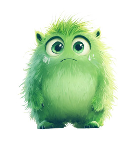 Green Unhappy Monster Vinyl Car Decal Sticker – Waterproof & UV-Resistant 8" Green Unhappy Monster Vinyl Car Decal Sticker – Waterproof & UV-Resistant 8"