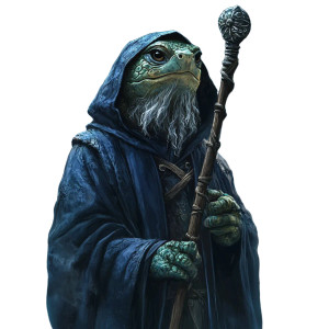 Turtle Wizard Portrait V2 Vinyl Car Decal Sticker – Waterproof & UV-Resistant 8"