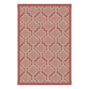 Premium Terracotta Patio Mat | 9x6ft, All-Weather Polypropylene, Reversible, UV/Mold/Mildew Resistant