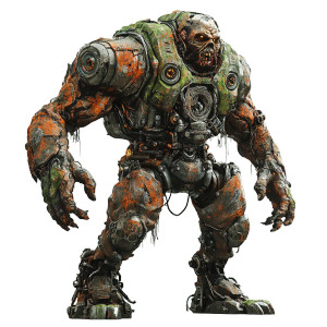 Mechanical Biochemical Beast Vinyl Car Decal Sticker – Waterproof & UV-Resistant 8"