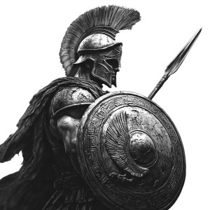 Ancient Greek Warrior V20 Vinyl Car Decal Sticker – Waterproof & UV-Resistant 8"