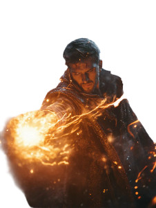 Young Mage Wizard Vinyl Car Decal Sticker – Waterproof & UV-Resistant 8"