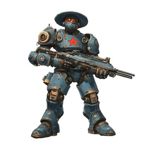 Fantasy Combat Mech Vinyl Car Decal Sticker – Waterproof & UV-Resistant 8"