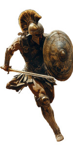 Perseus In Battle Vinyl Car Decal Sticker – Waterproof & UV-Resistant 8"