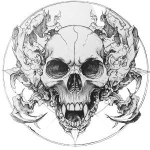 Scary Mandala Vinyl Car Decal Sticker – Waterproof & UV-Resistant 8" Scary Mandala Vinyl Car Decal Sticker – Waterproof & UV-Resistant 8"