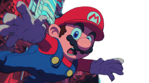 Psychedelic Mario Stumble Vinyl Car Decal Sticker – Waterproof & UV-Resistant 8"