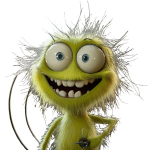 Goofy Kilowatt Character Vinyl Car Decal Sticker – Waterproof & UV-Resistant 8"