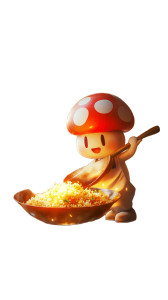 Cooking Mushroom Toad Vinyl Car Decal Sticker – Waterproof & UV-Resistant 8"