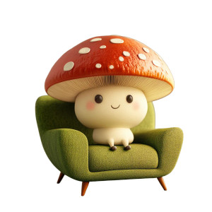 Happy Mushroom Vinyl Car Decal Sticker – Waterproof & UV-Resistant 8" Happy Mushroom Vinyl Car Decal Sticker – Waterproof & UV-Resistant 8"