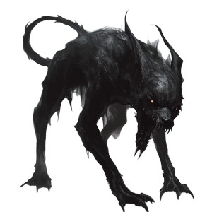 Demonic Hellhound Creature Vinyl Car Decal Sticker – Waterproof & UV-Resistant 8"