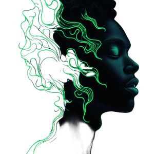 Neon Profile Portrait Vinyl Car Decal Sticker – Waterproof & UV-Resistant 8"
