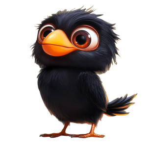 Cartoon Bird V2 Vinyl Car Decal Sticker – Waterproof & UV-Resistant 8"