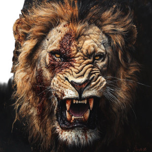 Fierce Scarred Lion Vinyl Car Decal Sticker – Waterproof & UV-Resistant 8" Fierce Scarred Lion Vinyl Car Decal Sticker – Waterproof & UV-Resistant 8"