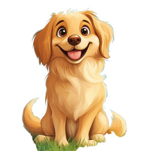 Friendly Dog Lucy Vinyl Car Decal Sticker – Waterproof & UV-Resistant 8"