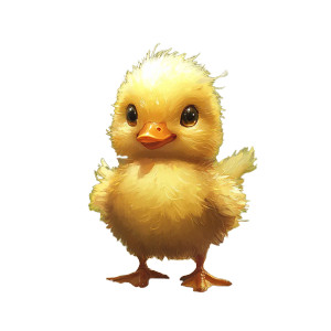 Cheerful Duckling V2 Vinyl Car Decal Sticker – Waterproof & UV-Resistant 8"