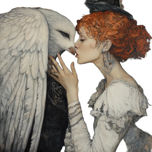 Whispering Angel V3 Vinyl Car Decal Sticker – Waterproof & UV-Resistant 8"