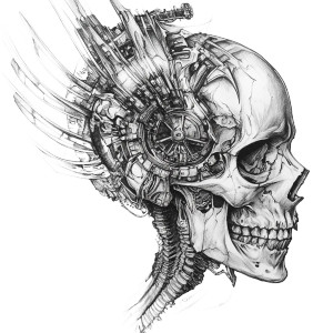 Skull Pencil Drawing Vinyl Car Decal Sticker – Waterproof & UV-Resistant 8" Skull Pencil Drawing Vinyl Car Decal Sticker – Waterproof & UV-Resistant 8"