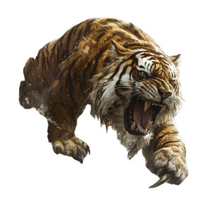 Druid'S Sabertooth Vinyl Car Decal Sticker – Waterproof & UV-Resistant 8"