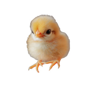Tiny Chick Perched Vinyl Car Decal Sticker – Waterproof & UV-Resistant 8"