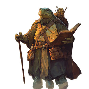 Wizard Turtle Portrait Vinyl Car Decal Sticker – Waterproof & UV-Resistant 8"