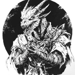 Dragonborn Necromancer Vinyl Car Decal Sticker – Waterproof & UV-Resistant 8" Dragonborn Necromancer Vinyl Car Decal Sticker – Waterproof & UV-Resistant 8"