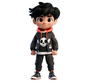 Cyberpunk Boy V2 Vinyl Car Decal Sticker – Waterproof & UV-Resistant 8"