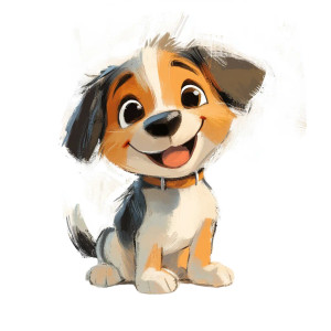 Cute Puppy Wagging Vinyl Car Decal Sticker – Waterproof & UV-Resistant 8"