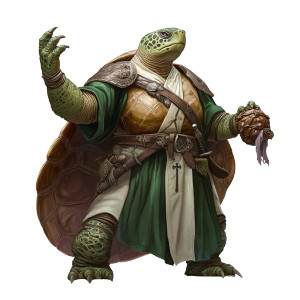 Giant Turtle Cleric Vinyl Car Decal Sticker – Waterproof & UV-Resistant 8"