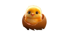 Baby Chick Hatching Vinyl Car Decal Sticker – Waterproof & UV-Resistant 8" Baby Chick Hatching Vinyl Car Decal Sticker – Waterproof & UV-Resistant 8"