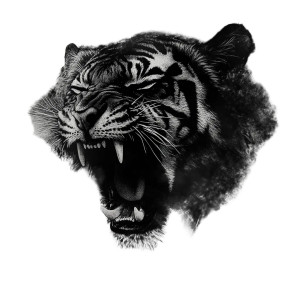 Roaring Tiger Tattoo V2 Vinyl Car Decal Sticker – Waterproof & UV-Resistant 8"
