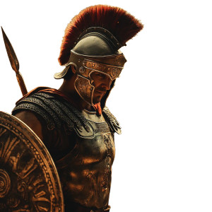 Roman Warrior V18 Vinyl Car Decal Sticker – Waterproof & UV-Resistant 8"