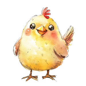 Cute Kawaii Hen Vinyl Car Decal Sticker – Waterproof & UV-Resistant 8"