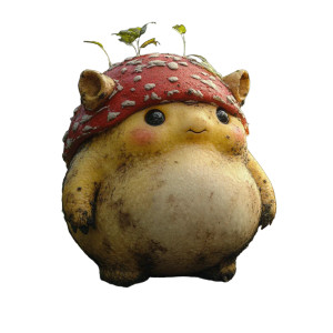 Fat Teletubby Mushroom Vinyl Car Decal Sticker – Waterproof & UV-Resistant 8"