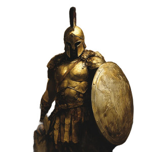 Greek Warrior Leader Vinyl Car Decal Sticker – Waterproof & UV-Resistant 8"