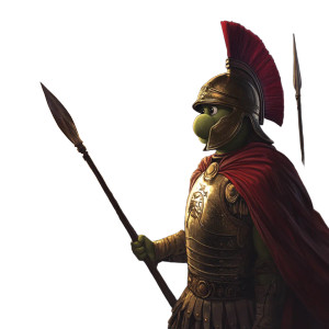 Pepe Spartan Leader Vinyl Car Decal Sticker – Waterproof & UV-Resistant 8" Pepe Spartan Leader Vinyl Car Decal Sticker – Waterproof & UV-Resistant 8"