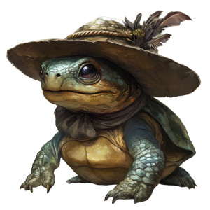 Tortle In Hat Vinyl Car Decal Sticker – Waterproof & UV-Resistant 8"