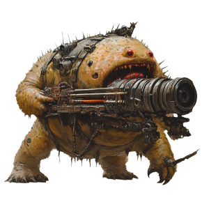 Tardigrade With Ballista Vinyl Car Decal Sticker – Waterproof & UV-Resistant 8"