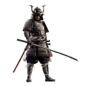 Samurai In Armor V26 Vinyl Car Decal Sticker – Waterproof & UV-Resistant 8"