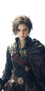 Androgynous Medieval Figure Vinyl Car Decal Sticker – Waterproof & UV-Resistant 8"