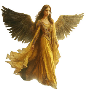 Modern Angel Vinyl Car Decal Sticker – Waterproof & UV-Resistant 8"
