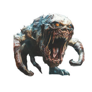 Monstrous Screen Vinyl Car Decal Sticker – Waterproof & UV-Resistant 8"