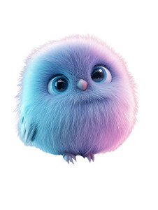 Cute Fluffy Owl Vinyl Car Decal Sticker – Waterproof & UV-Resistant 8"