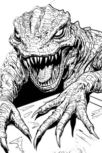 Evil Lizardman Vinyl Car Decal Sticker – Waterproof & UV-Resistant 8"