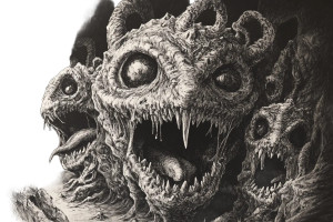 Frightening Psychopomp Eidolon Vinyl Car Decal Sticker – Waterproof & UV-Resistant 8"