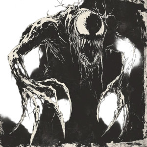 Venom Symbiote Monster Vinyl Car Decal Sticker – Waterproof & UV-Resistant 8"